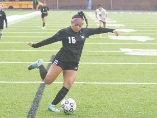 Gilmer junior Yenifer Lopez scored three more goals last Thursday to bring her season total to 27, which is a Lady Cat record.