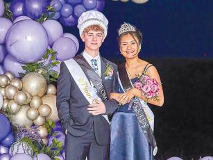 Prom king and queen, Deacon Shull and Jacquelyn Gonzalez Santos