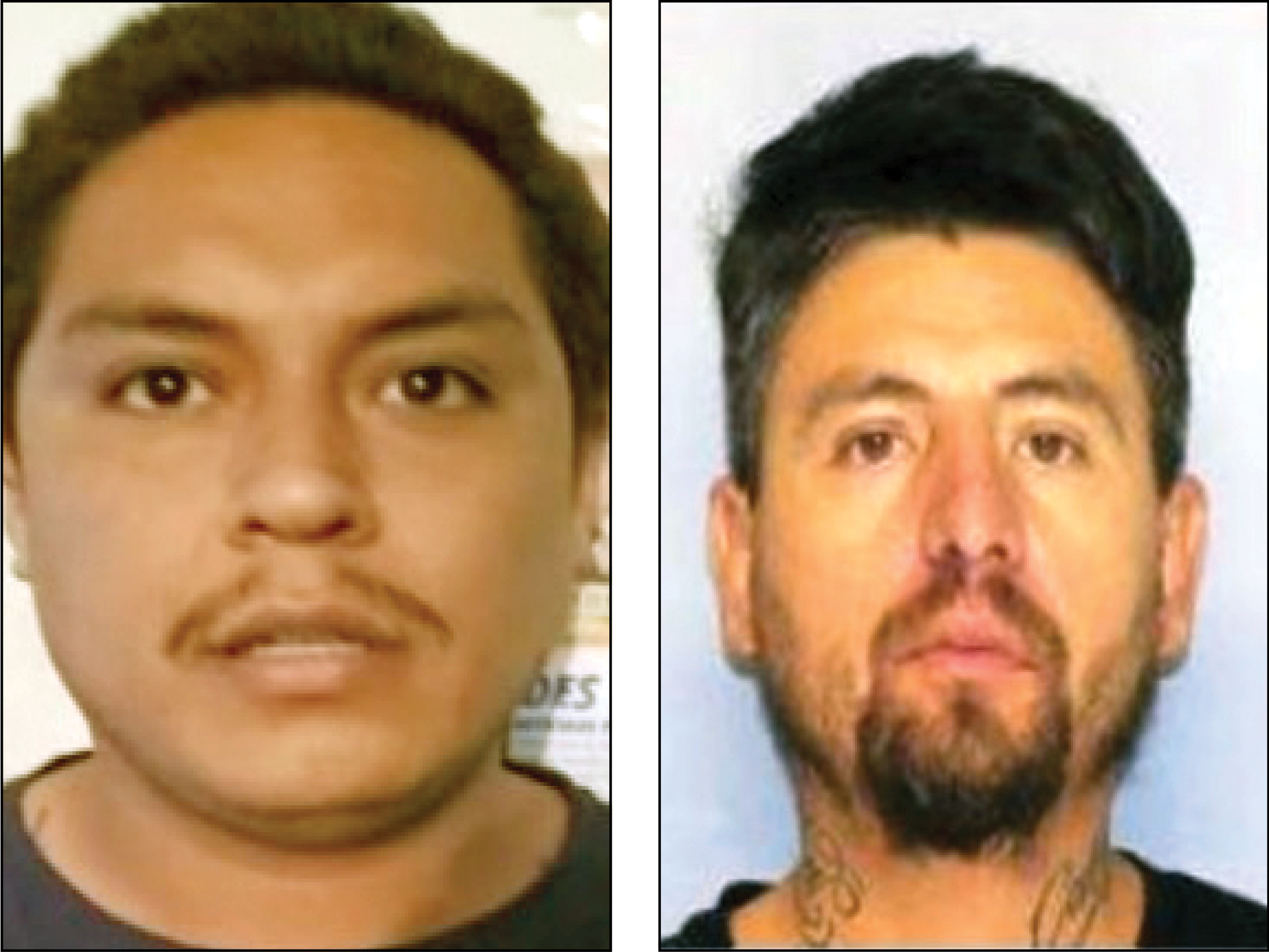 Oscar Manuel Garcia, left, and Juan Ayala-Rodriguez, right, received life prison sentences after pleading guilty to multiple charges in the 2021 killing of Rossana Delgado. 